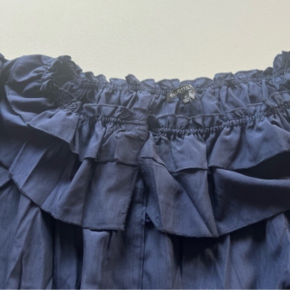 NWT Elliott & Vine Dress Women’s Navy Blue‎ Chambray Size 2XL (A4) - Picture 6 of 7